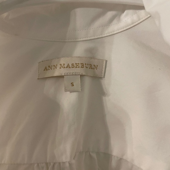 Ann Mashburn White Poplin Size Small - Picture 4 of 7